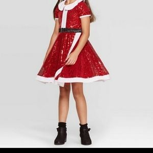 Jojo's Closet Sequin Santa Holiday Dress